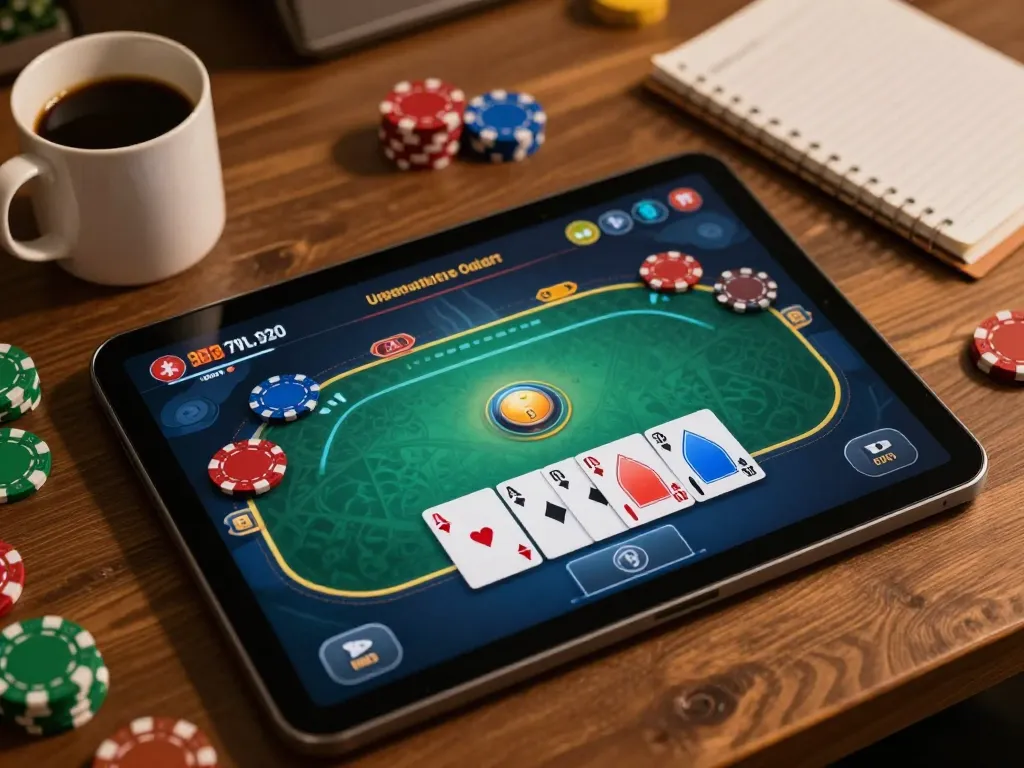 Engaging gameplay on HZ88 with vibrant poker game interface and cozy home atmosphere.