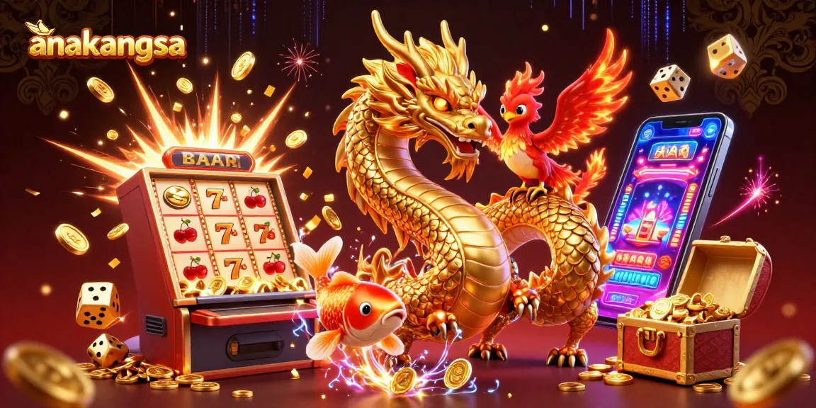 Anakangsa engages players with thrilling game elements in a vibrant casino atmosphere.