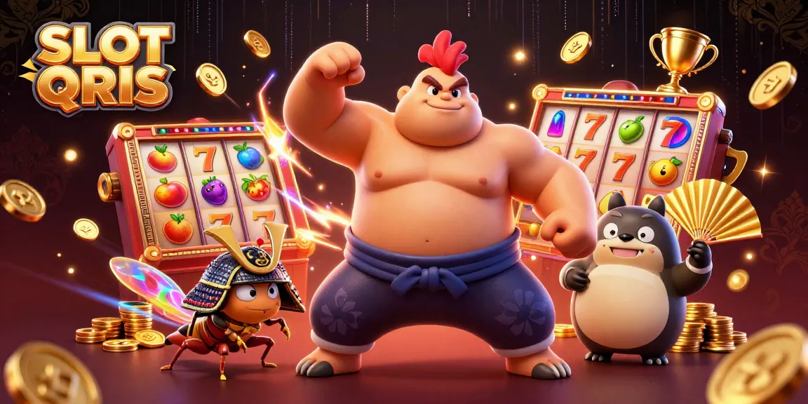 Experience dynamic SLOT QRIS action with thrilling characters and vibrant casino game elements.