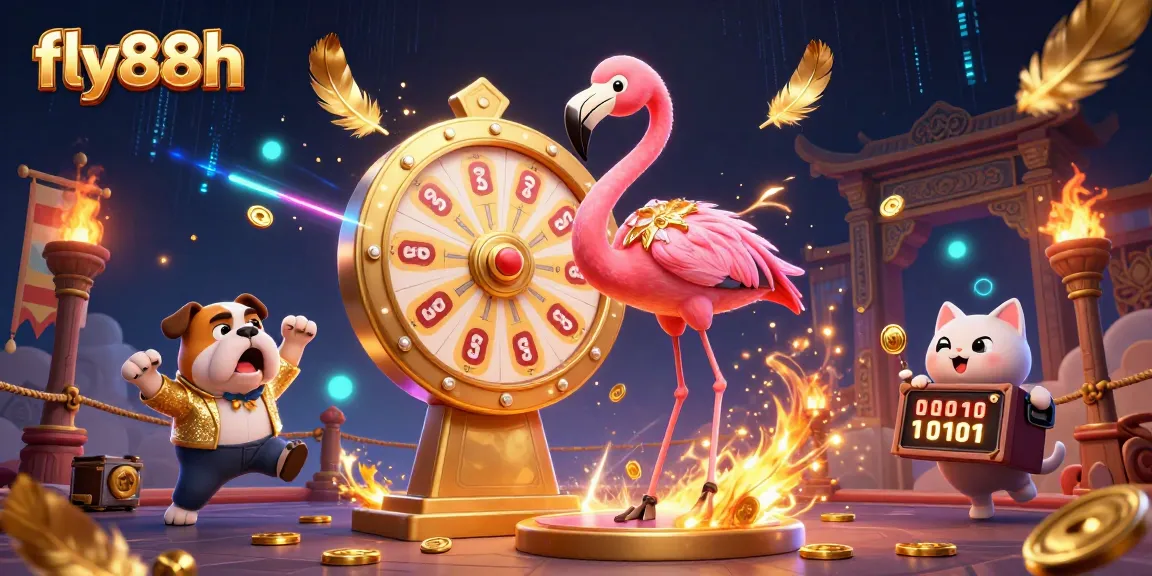 Spin the giant prize wheel at fly88h to win exciting bets with animated characters!