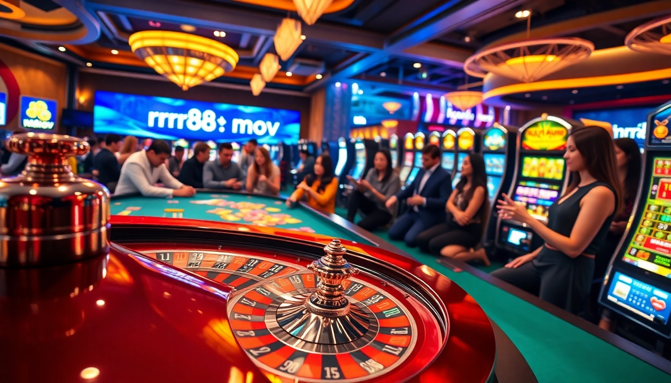 Experience thrilling action at rr88 mov casino with vibrant tables and lively players.