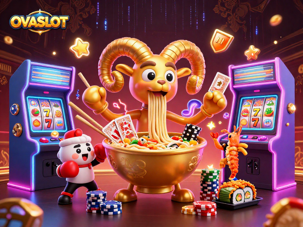 OVASLOT launches thrilling games with vibrant characters and exciting slot elements in a dazzling 3D scene.