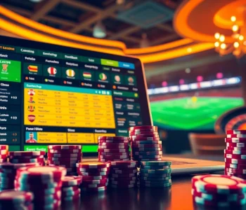 Experience the thrill of แทงบอลโลก with dynamic betting interfaces and vibrant casino elements.