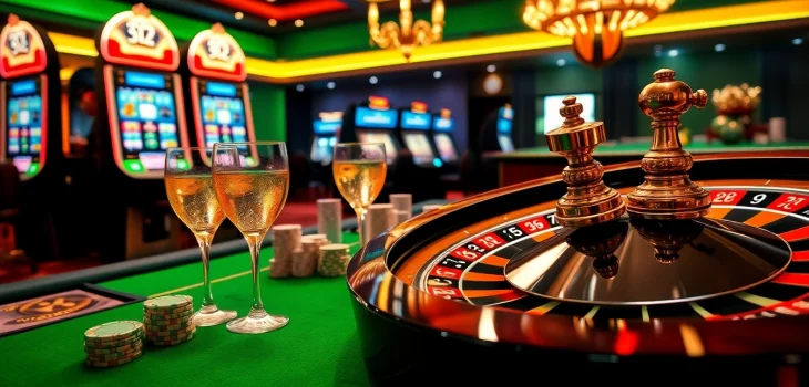 Players enjoying an exciting gambling experience on https://23win1.it.com with vibrant casino elements.