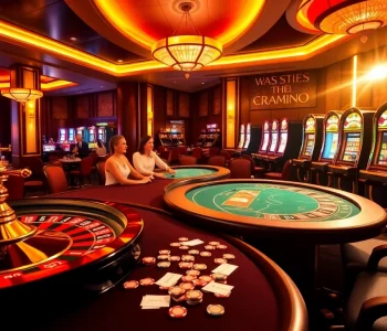 Exciting casino scene featuring players at a poker table and a roulette wheel, emphasizing the thrill of winning at https://23win1.it.com.