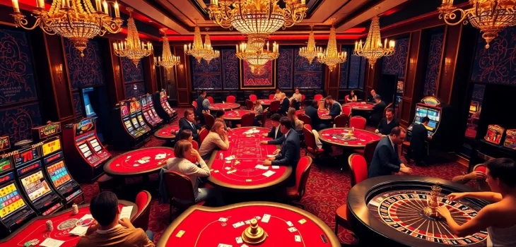 Experience the luxury of Bem88 with high-stakes poker tables and vibrant casino games.