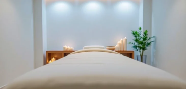 Relaxing atmosphere showcasing a professional 동탄출장마사지 setting with calming elements.