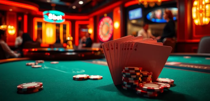 8kbet players enjoying a thrilling poker game at a luxurious casino table.