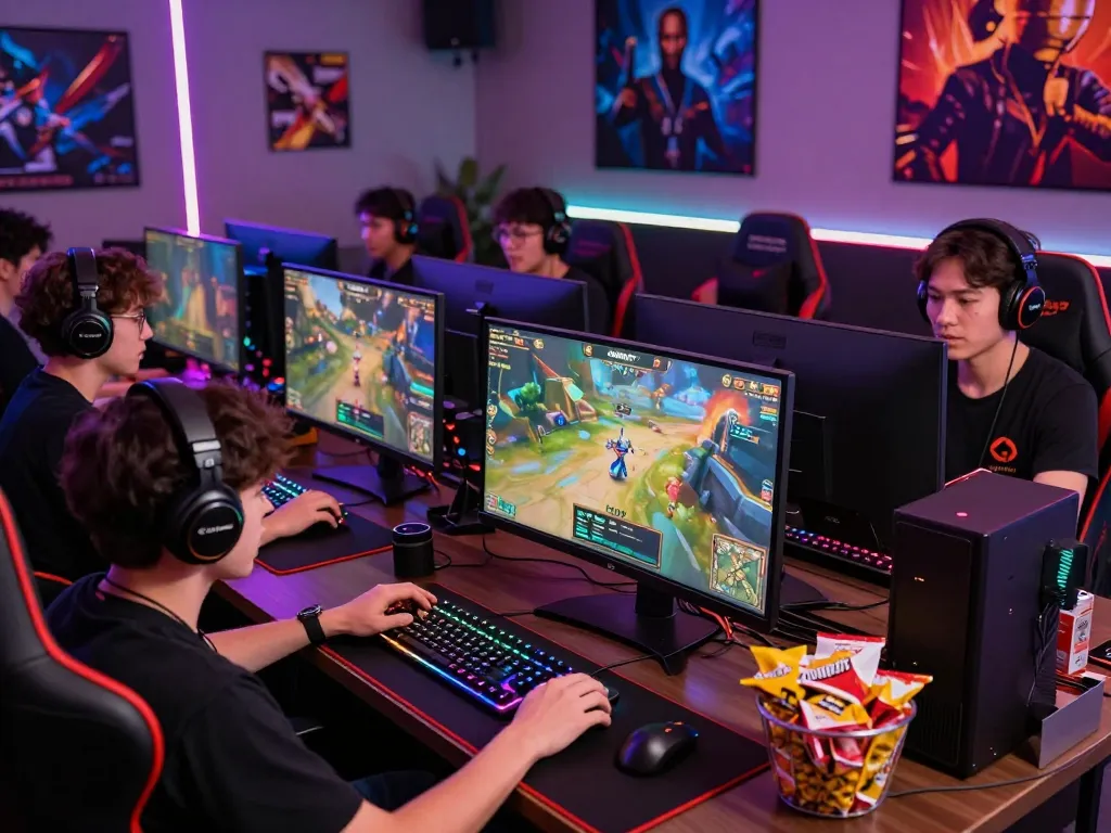 Players enjoying OMBAK77 in a dynamic gaming environment with vibrant decor and engaging gameplay.