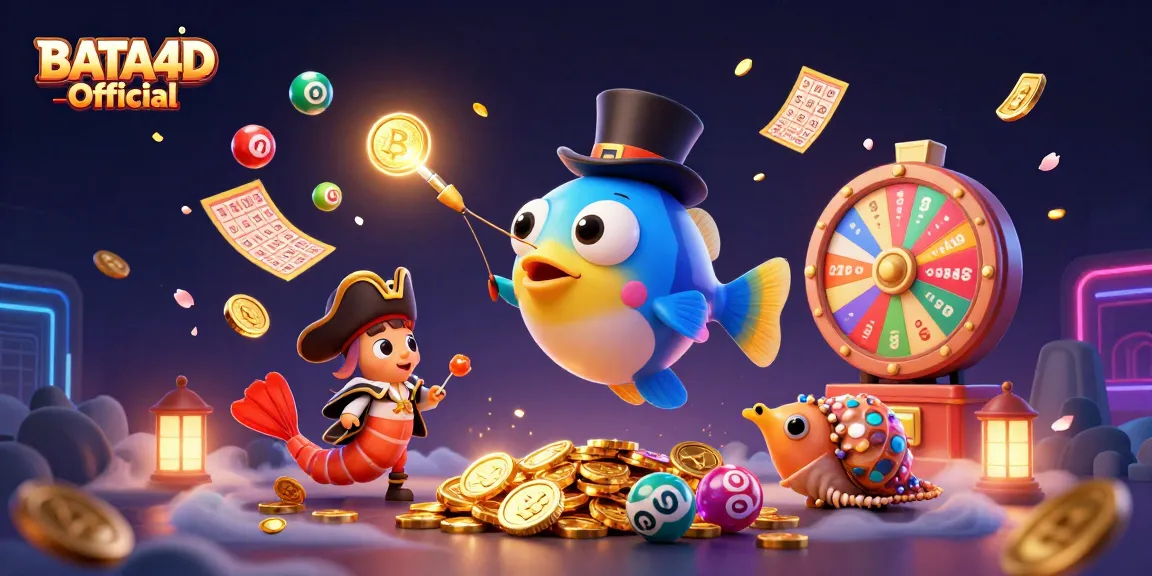 Menangkan koin emas di BATA4D Official dengan karakter unik dalam ilustrasi penuh aksi.