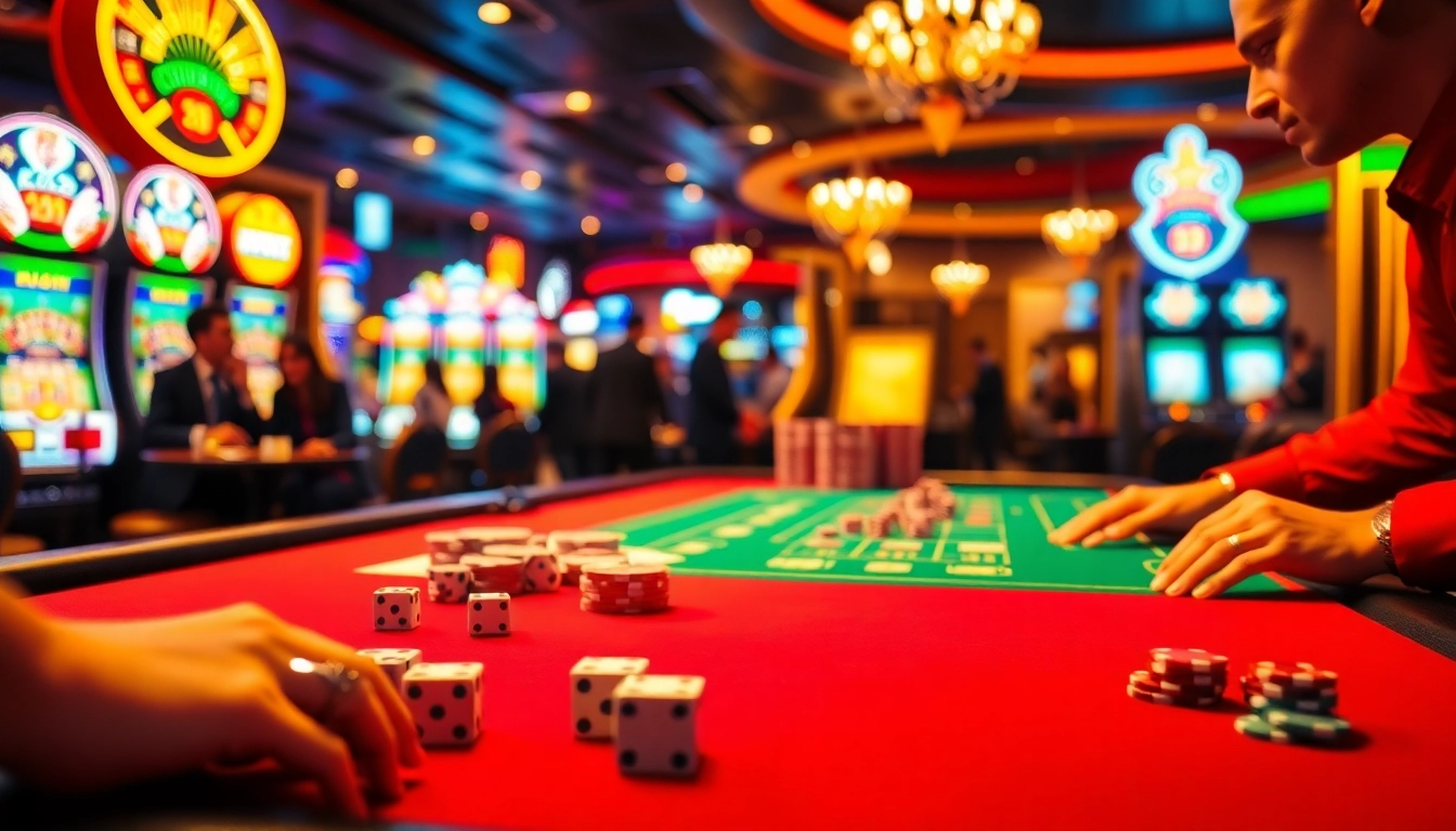 Permainan situs toto dengan meja kasino yang semarak dan dealer ramah.